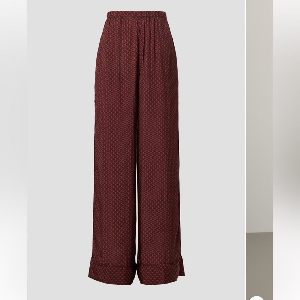 Splendid Lumi Geometric Burgundy Pants XS NWT